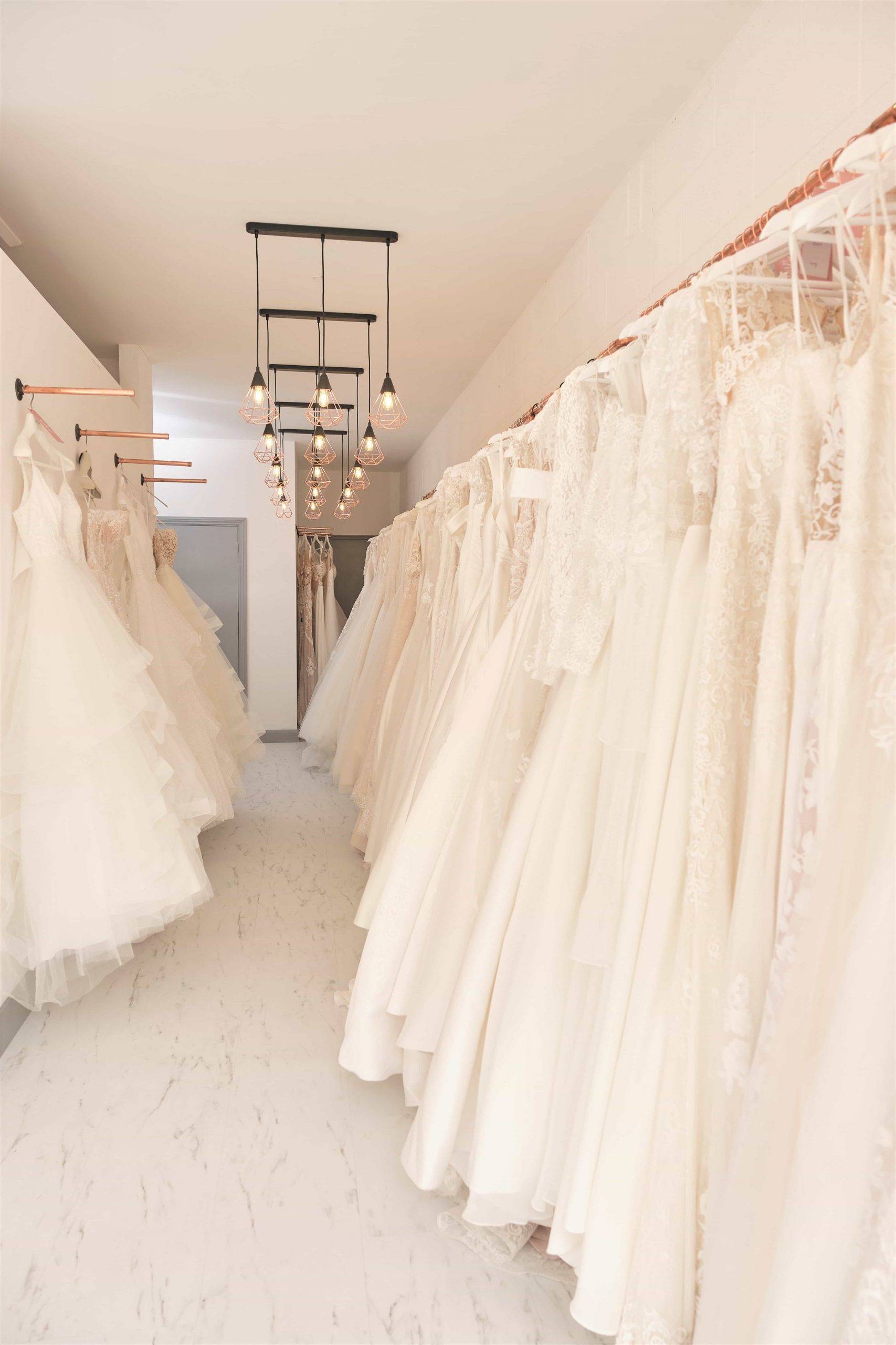 Silver Sixpence wedding dresses aisle